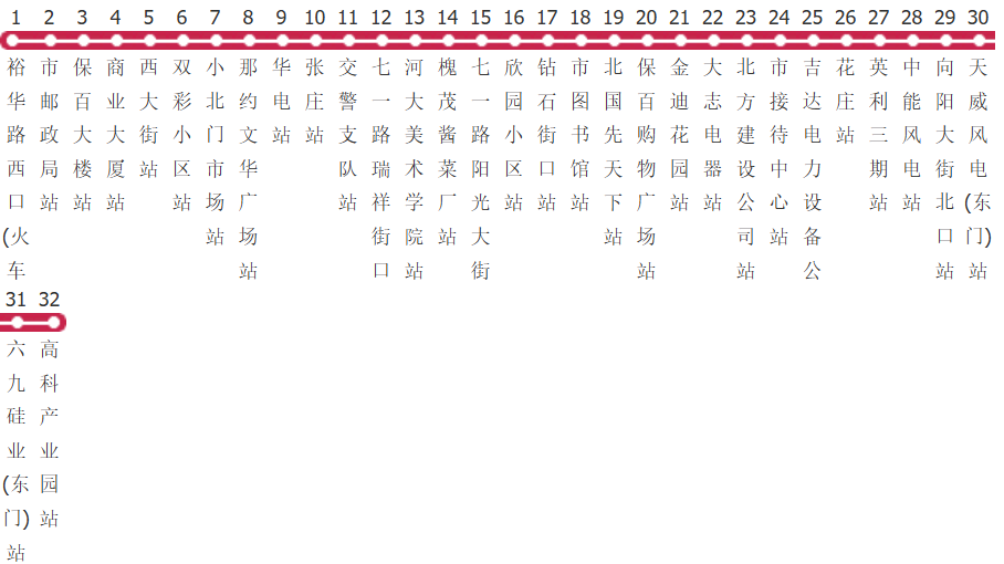 保定102路公交线路