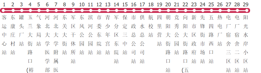 保定58路公交线路
