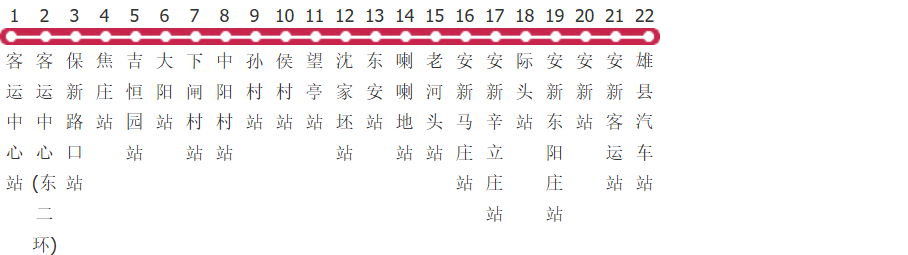 保定雄县线公交线路