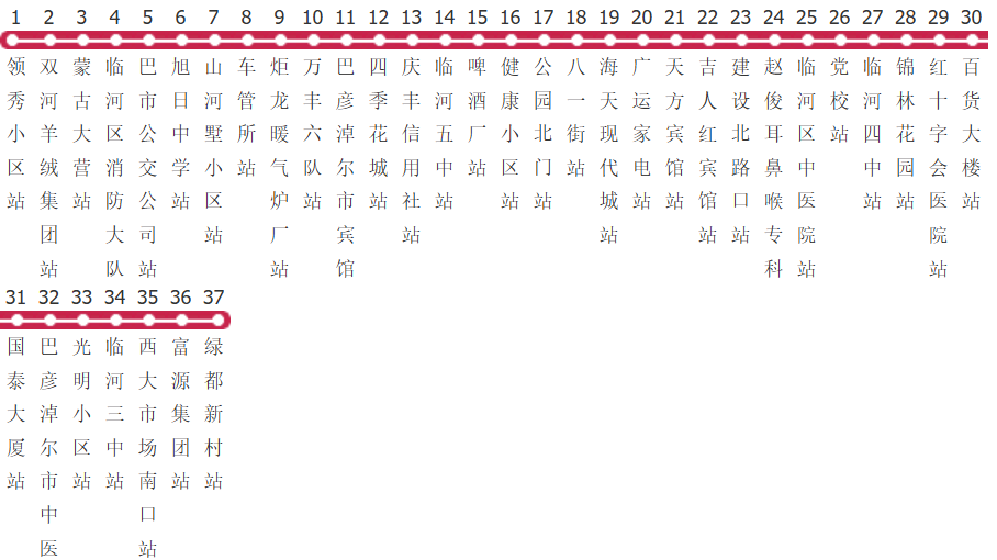 巴彦淖尔8路公交线路