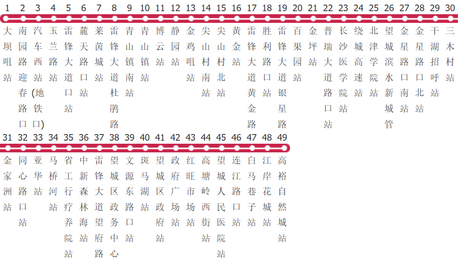 长沙W204路公交线路图及时间表-展庭百科汇