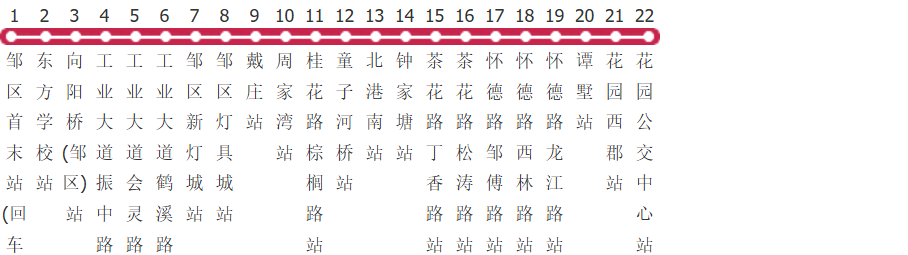 常州22路公交线路