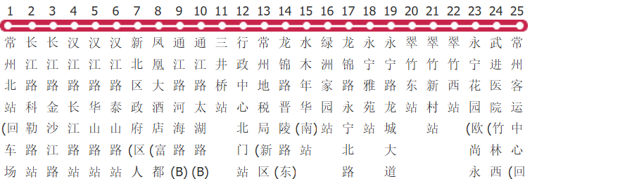 常州B10路公交线路图及时间表-展庭百科汇