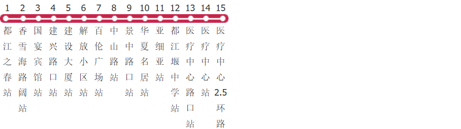 成都都江堰16路公交线路