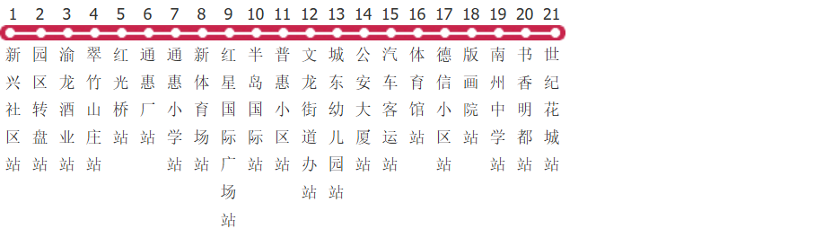 重庆綦江203路公交线路