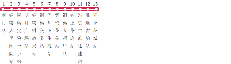 重庆铜梁112路公交线路