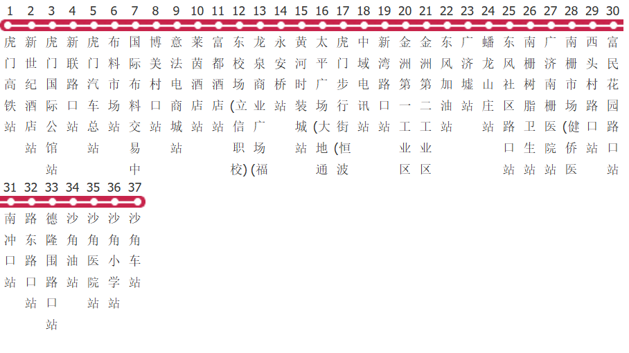 东莞虎门10路公交线路图_时间表_景点换乘攻略查询-展庭百科汇