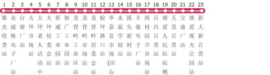 东莞塘厦4路公交线路图及时间表-展庭百科汇