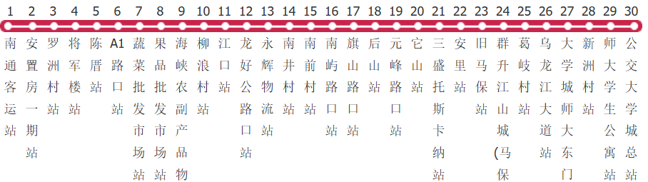 福州171路支线公交线路