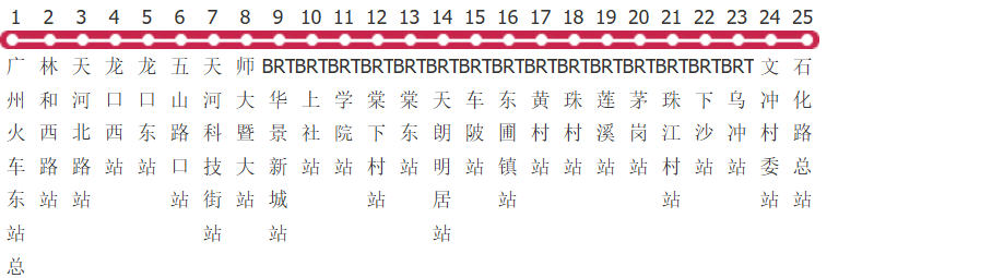 广州B17路公交线路图_时间表_景点换乘攻略查询-展庭百科汇