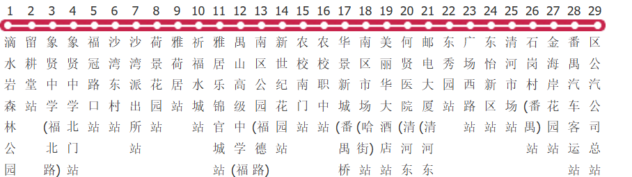 广州番29路公交线路图及时间表-Pavilion Encyclopedia Hui