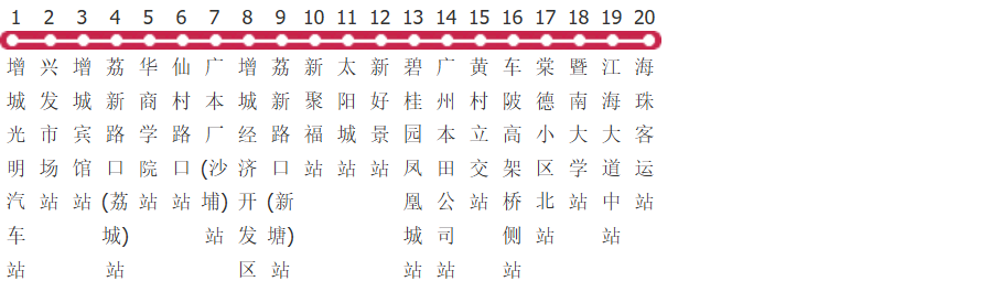 广州广增13路公交线路图_时间表_景点换乘攻略查询-展庭百科汇