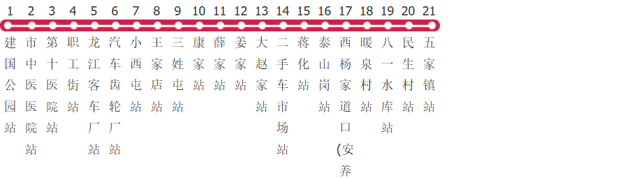 哈尔滨345路支公交线路