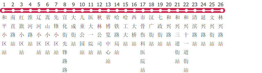 哈尔滨44路公交线路