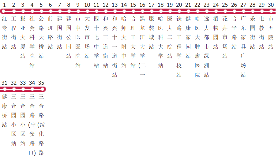 哈尔滨67路公交线路