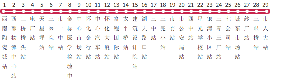 怀化34路公交线路