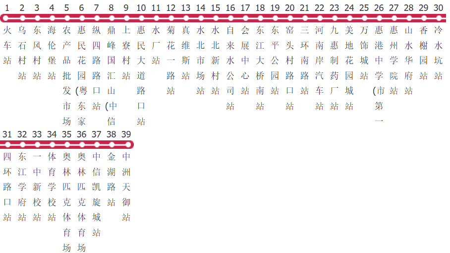 惠州34路公交线路图_时间表_景点换乘攻略查询-展庭百科汇