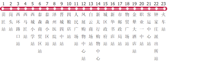 晋城3路公交线路图_时间表_景点换乘攻略查询-展庭百科汇
