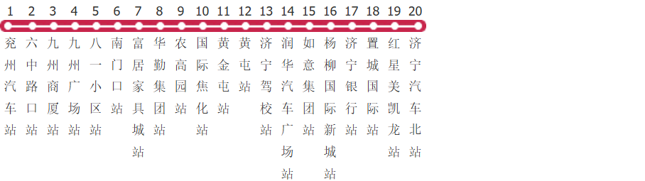 济宁C601路公交线路