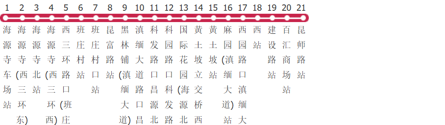 昆明138路公交线路
