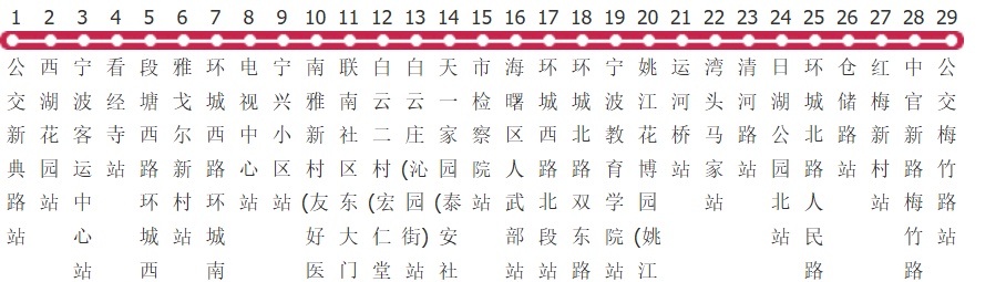 宁波23路公交线路图_时间表_景点换乘攻略查询-展庭百科汇