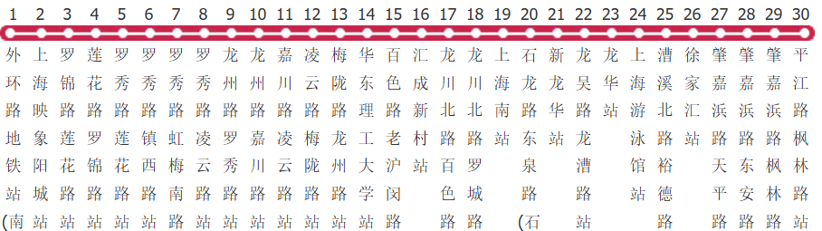 上海957路公交线路