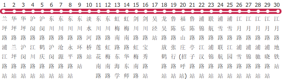 上海闵行11路公交线路图及时间表-展庭百科汇