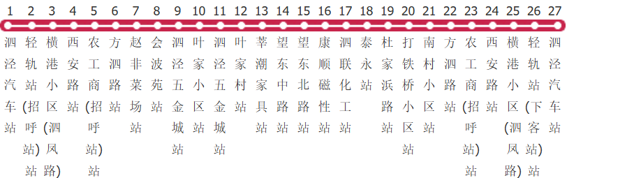 上海松江46路区间公交线路