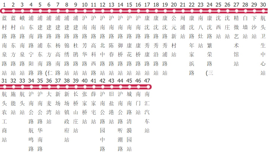 上海塘南专线公交线路