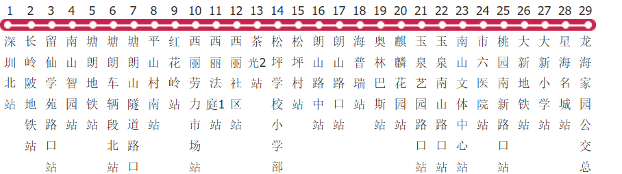深圳M343路公交线路图及时间表-展庭百科汇