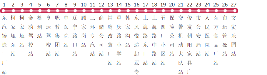 十堰13路公交线路