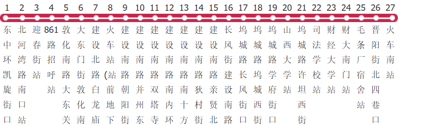 太原861路公交线路