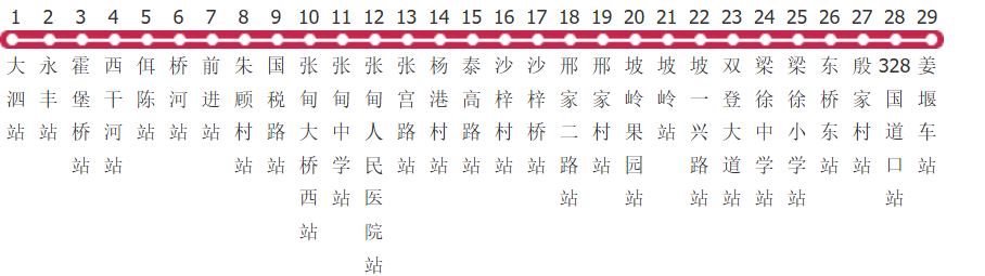 泰州姜堰213路公交线路图及时间表-展庭百科汇