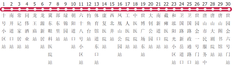 唐山40路公交线路