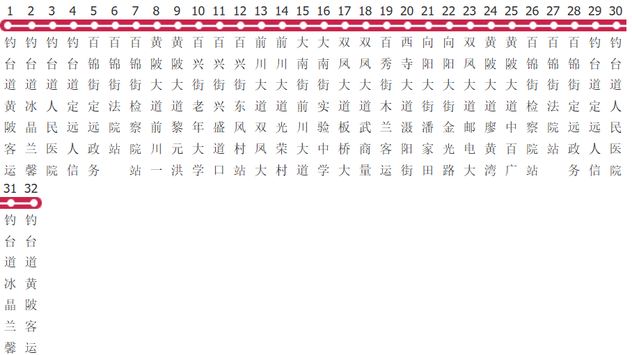 武汉黄陂23路公交线路