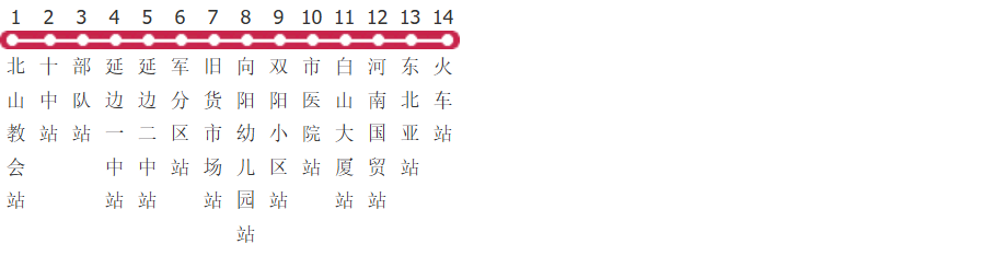 延边2路公交线路图_时间表_景点换乘攻略查询-展庭百科汇