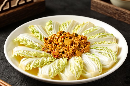 鸡油蟹黄扒津白