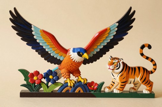 吉林手工彩绘木雕-展庭百科汇