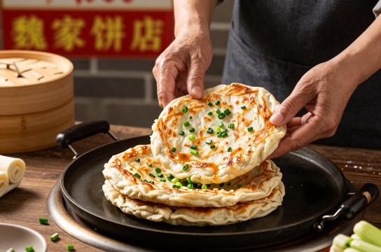 魏家葱油饼-展庭百科汇