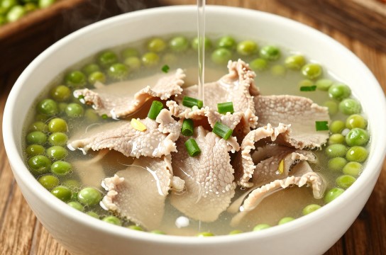 豌豆肉片汤-展庭百科汇