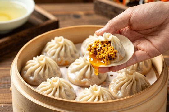 来安蟹黄汤包