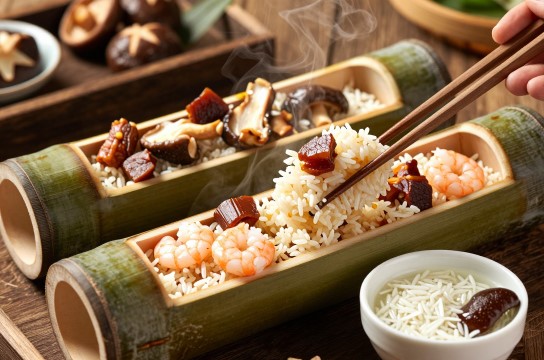 土楼竹筒香饭是哪里的特产?_福建美食特产介绍-展庭百科汇