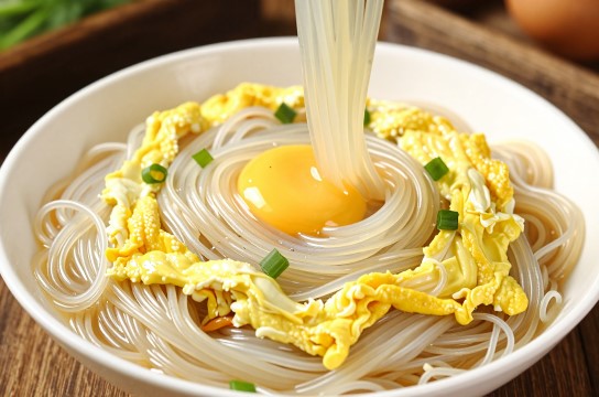 鸡蛋爬漏粉