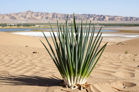 阿拉善沙葱是哪里的特产?_内蒙古野生蔬菜介绍-展庭百科汇