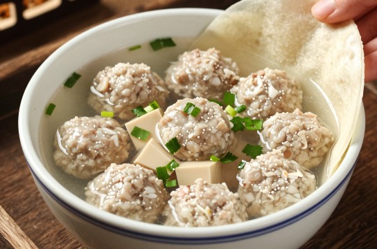 薄饼丸子汤