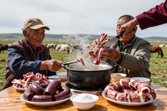 抓羊肉