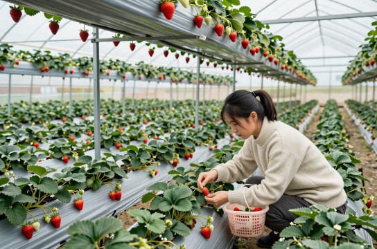 腾鳌温泉草莓-展庭百科汇