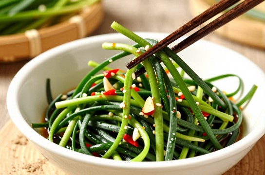 凉拌沙葱是哪里的特产?_宁夏特色菜肴介绍-展庭百科汇