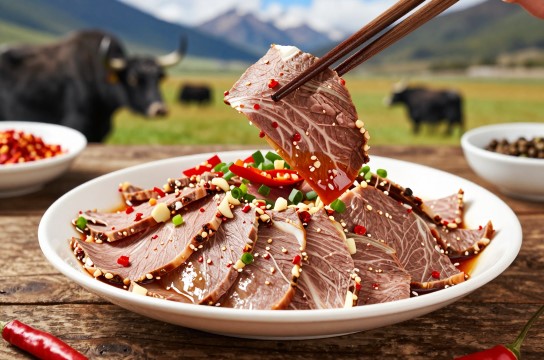 凉拌牦牛肉-展庭百科汇