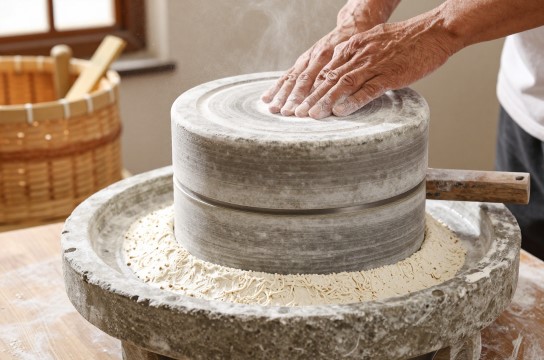 石磨面粉-展庭百科汇